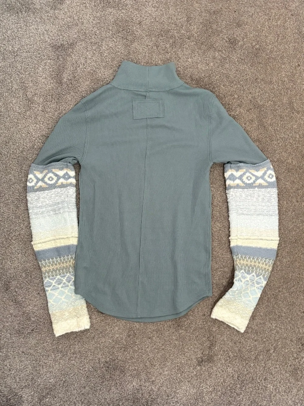 Free People Mock Neck Long Sleeve Top Medium